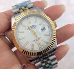 BP Factory Two Tone Rolex Jubilee Band Datejust II Mens Watch White Face